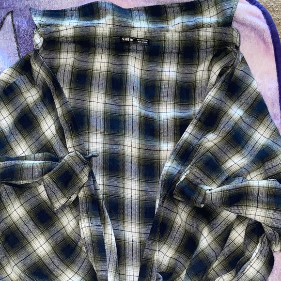 Plaid Button-Up Shirt - Picture 3 of 5